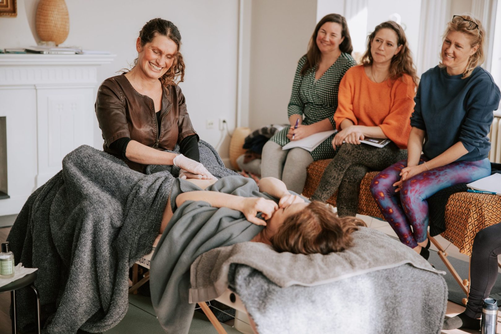 Mariette aan het werk